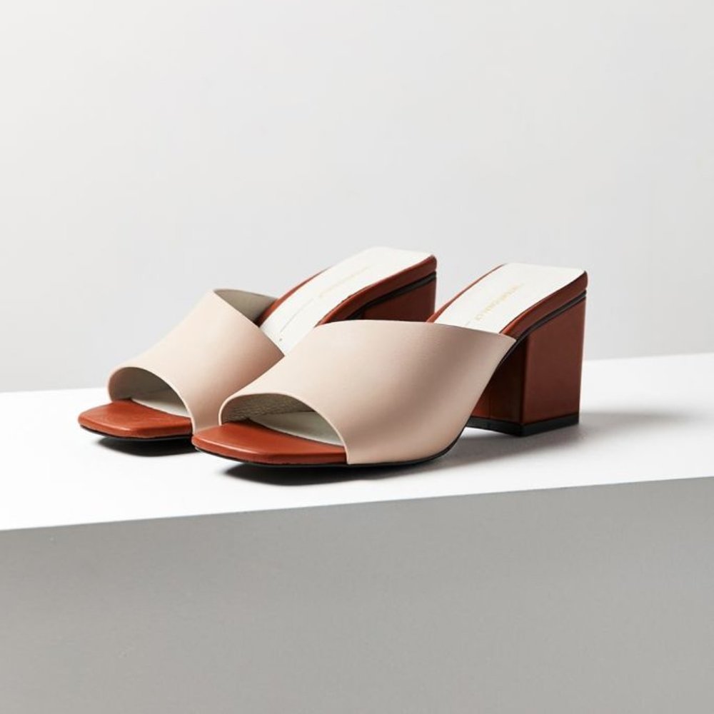 Intentionally Blank Roll Sandal in Taupe